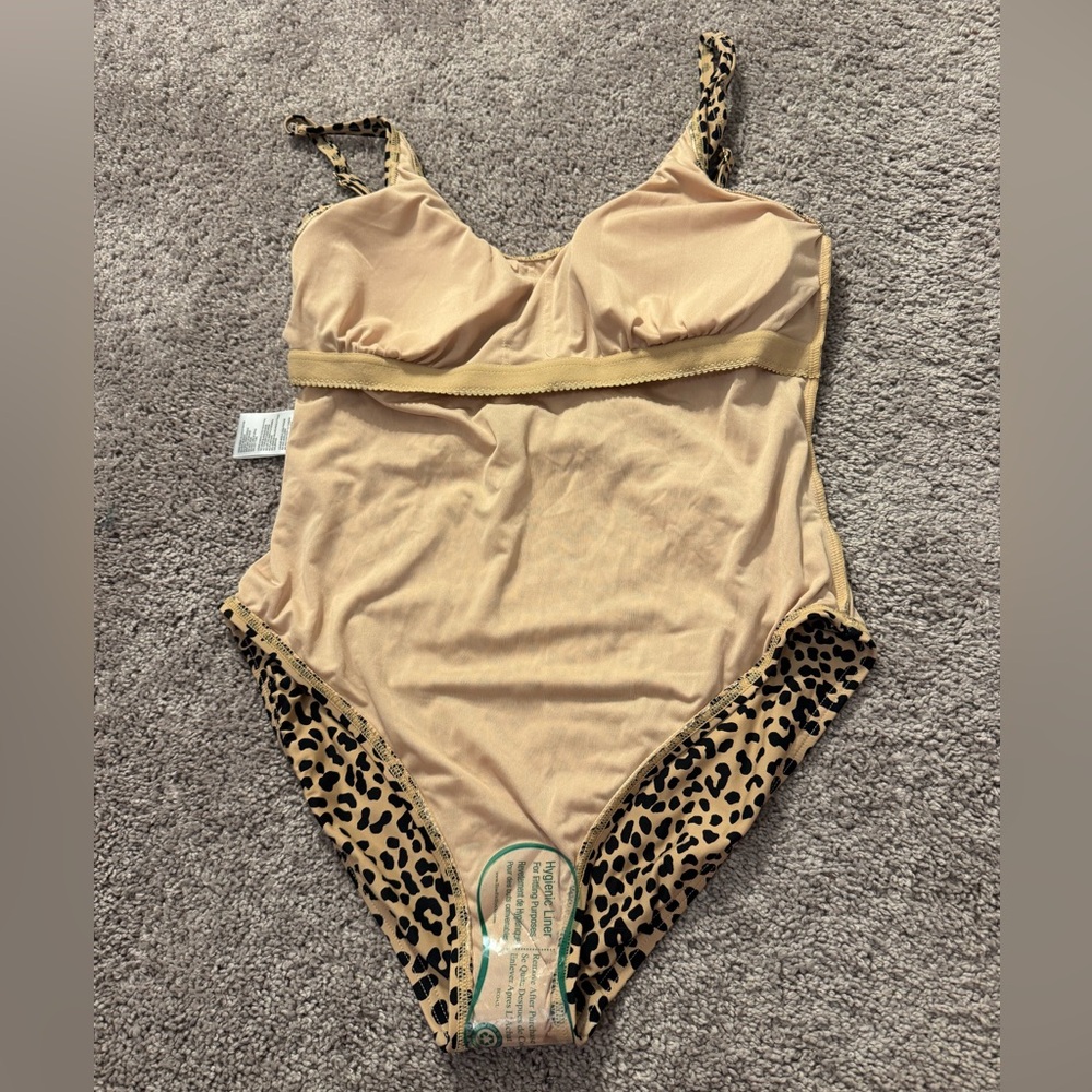 MICHAEL Michael Kors Leopard Print One Piece Swimsuit - Picture 7 of 9